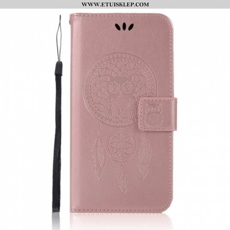 Etui Folio do Xiaomi Redmi Note 10 Pro Sowa Łapacz Snów Z Efektem Skóry